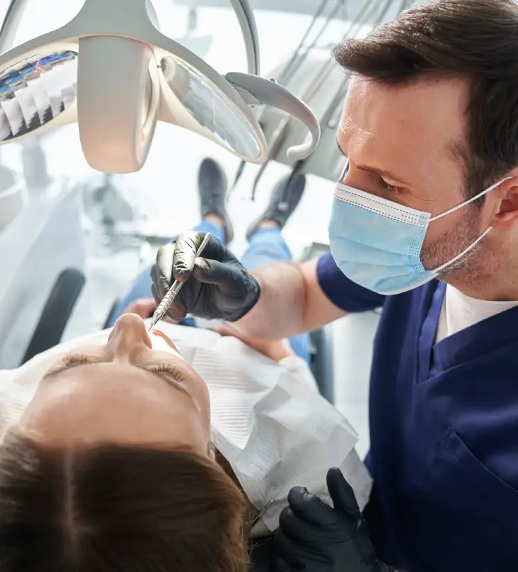 Tooth extraction with sedation